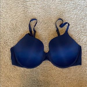 Navy blue padded bra